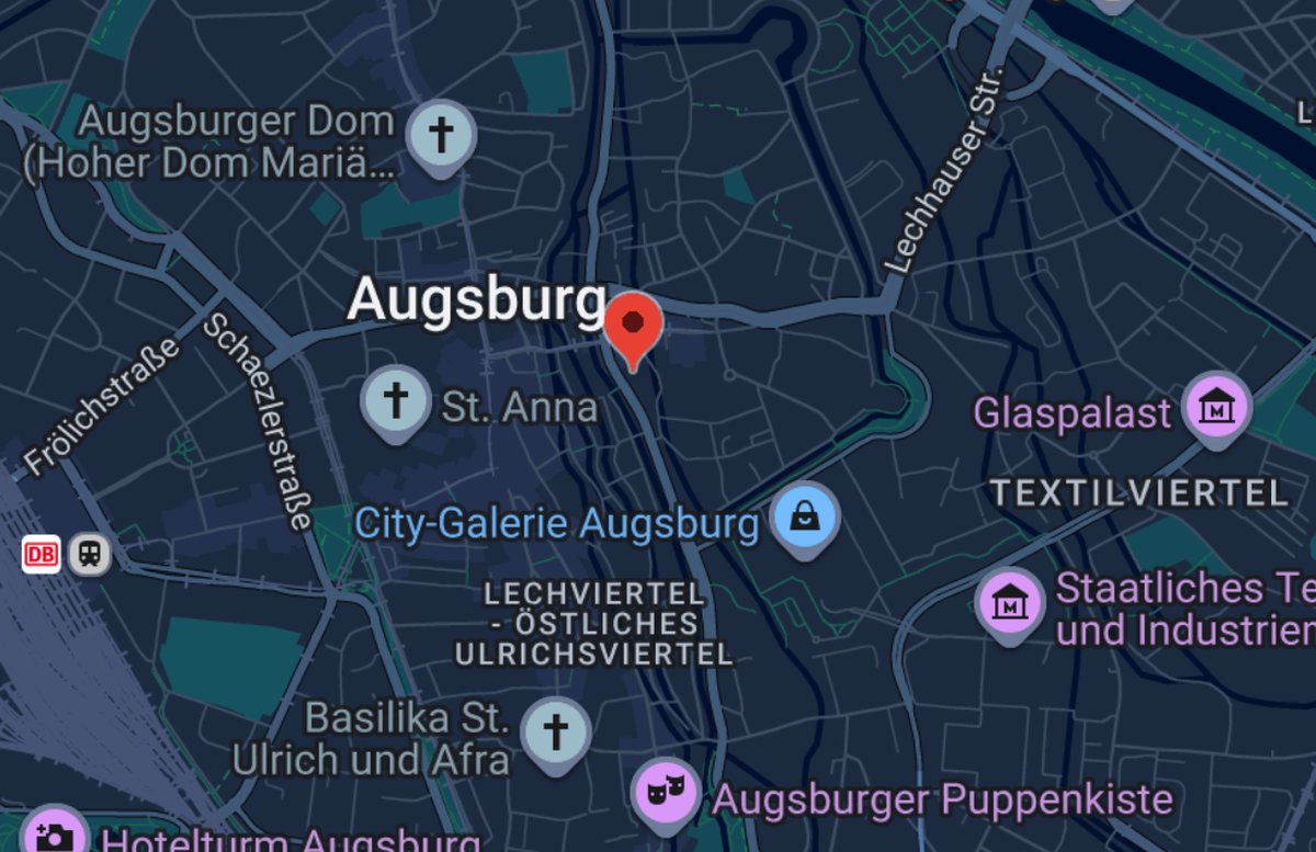 Karte zu Oberer Graben 13, 86152 Augsburg
