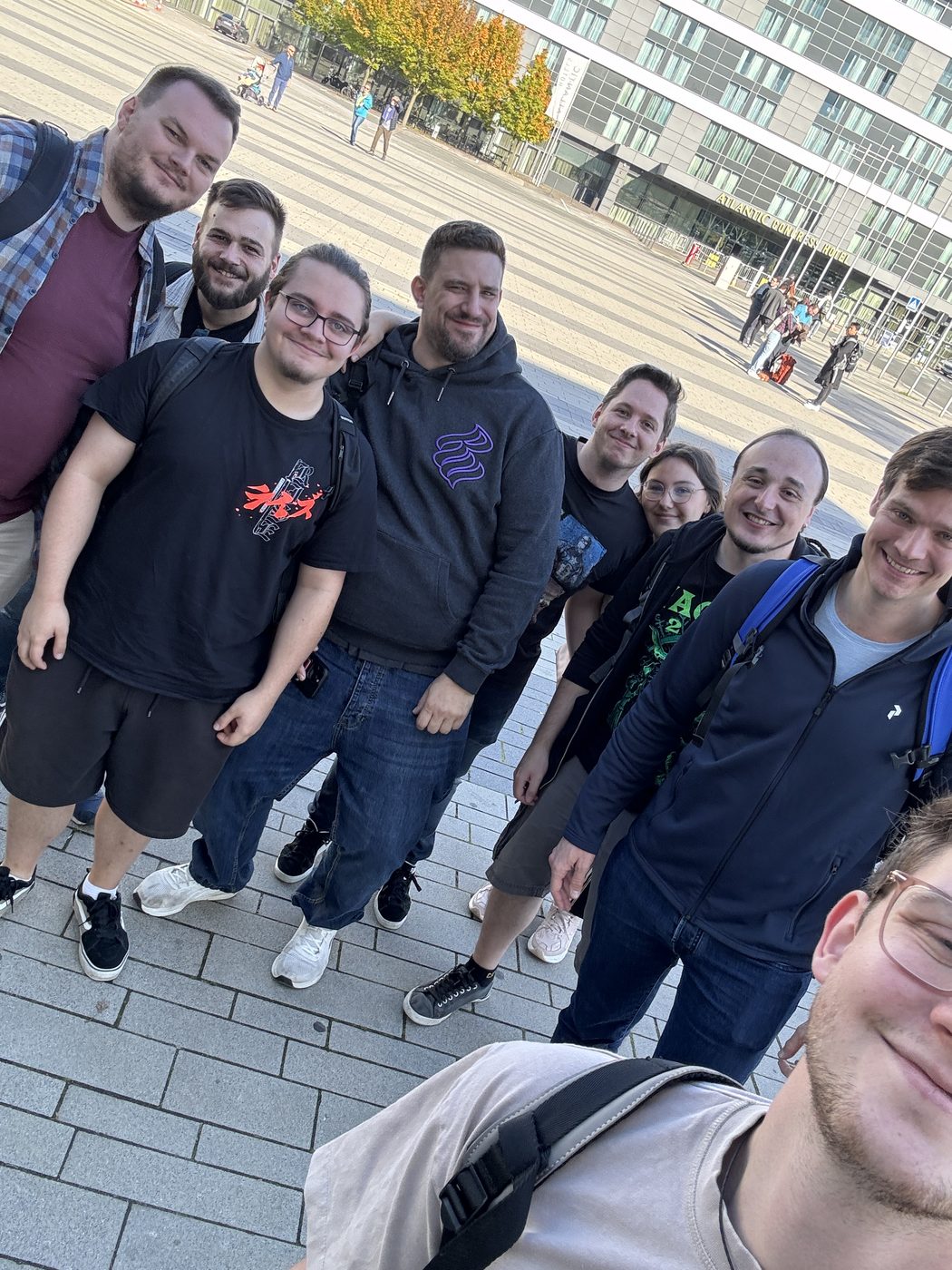 Legio Intermeratus members on a group outing to the SPIEL board game fair in Essen